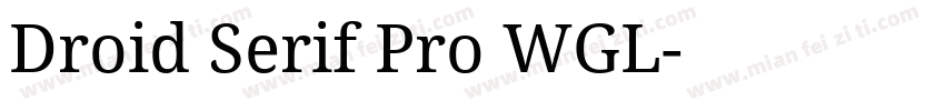 Droid Serif Pro WGL字体转换
